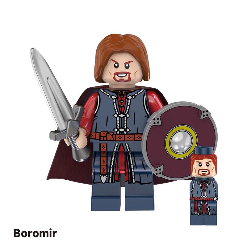 Children's Toy Lord Of The Rings Elf King Building Blocks Abs Plastic Small Particle 4.5 Cm Height