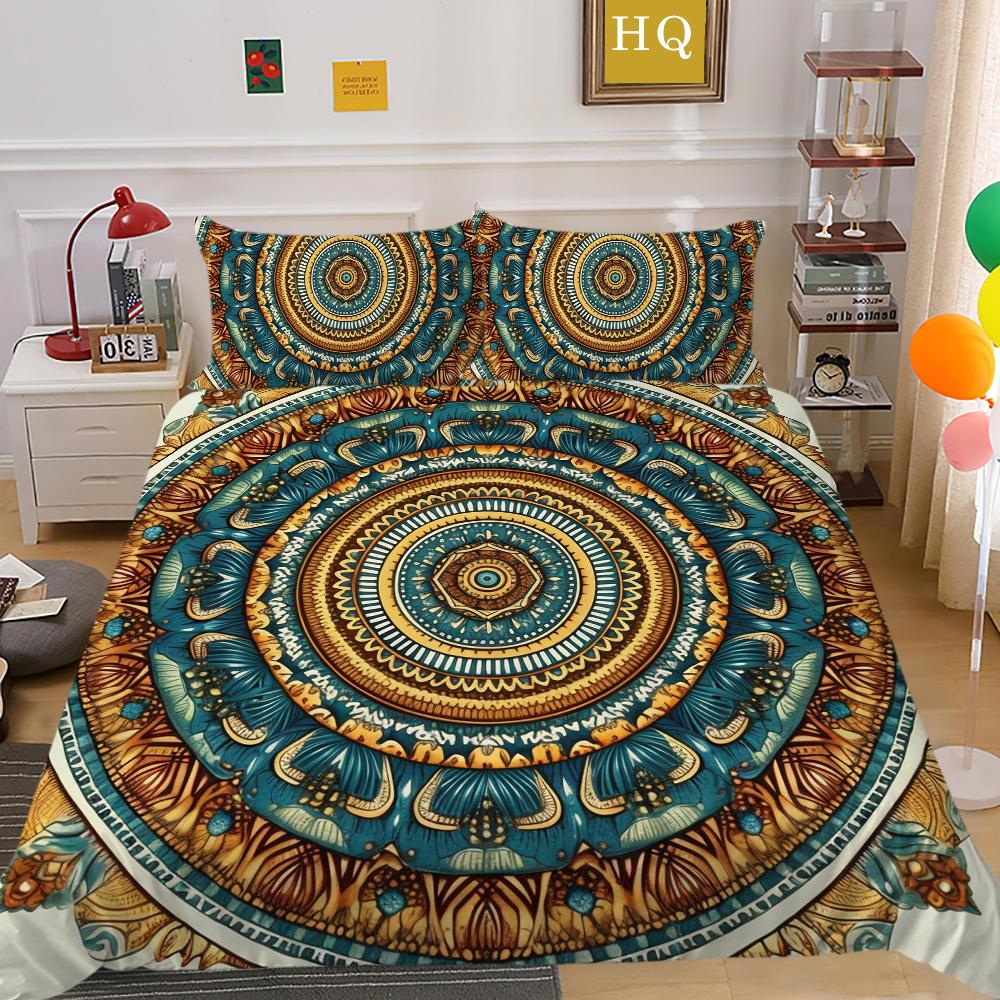 Set de lenjerie de pat Fashion Home Față de pernă imprimată poliester moale Seturi de husă de pilotă pentru bărbați de dimensiune dublă Decorarea casei