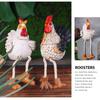2pcs Decorative Hanging Turkey Couple Figurines Handmade Miniature Figurine Sculpture  Gift