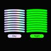 20PC  Wheel Hub Reflective Sticker Universal Fluorescence Luminous Stripe Tape Car Motorcycle Decals Night Driving Safety