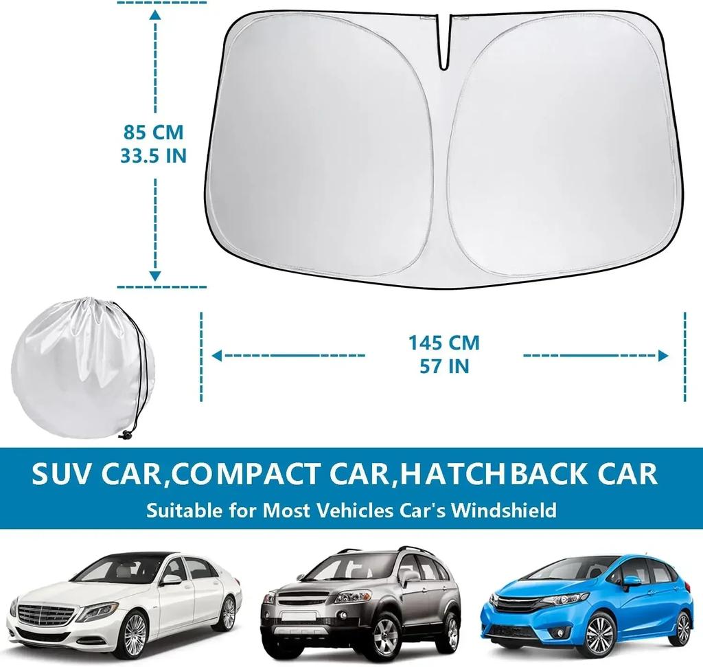 Car Window Sunshade Cover Sun Shade Windshield Visor Protector Windscreen Folding Auto UV Protection Curtain Styling Accessories