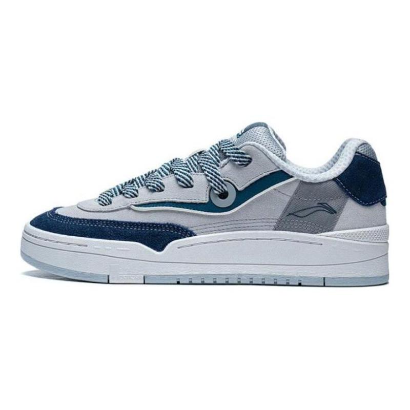 Li-Ning GOS 2000 Mens Low Top Skate Shoes Gray Blue AEPSA55-2 41.5