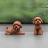 Resin Crafts Mini Animal Ornament Puppy Model Dog Action Figures Poodle Dog Figures  Kids Toys