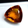 Natural Orange Sapphire Loose Gemstone Trillion Cut Shape 10.50 Ct September Birthday Birthstone