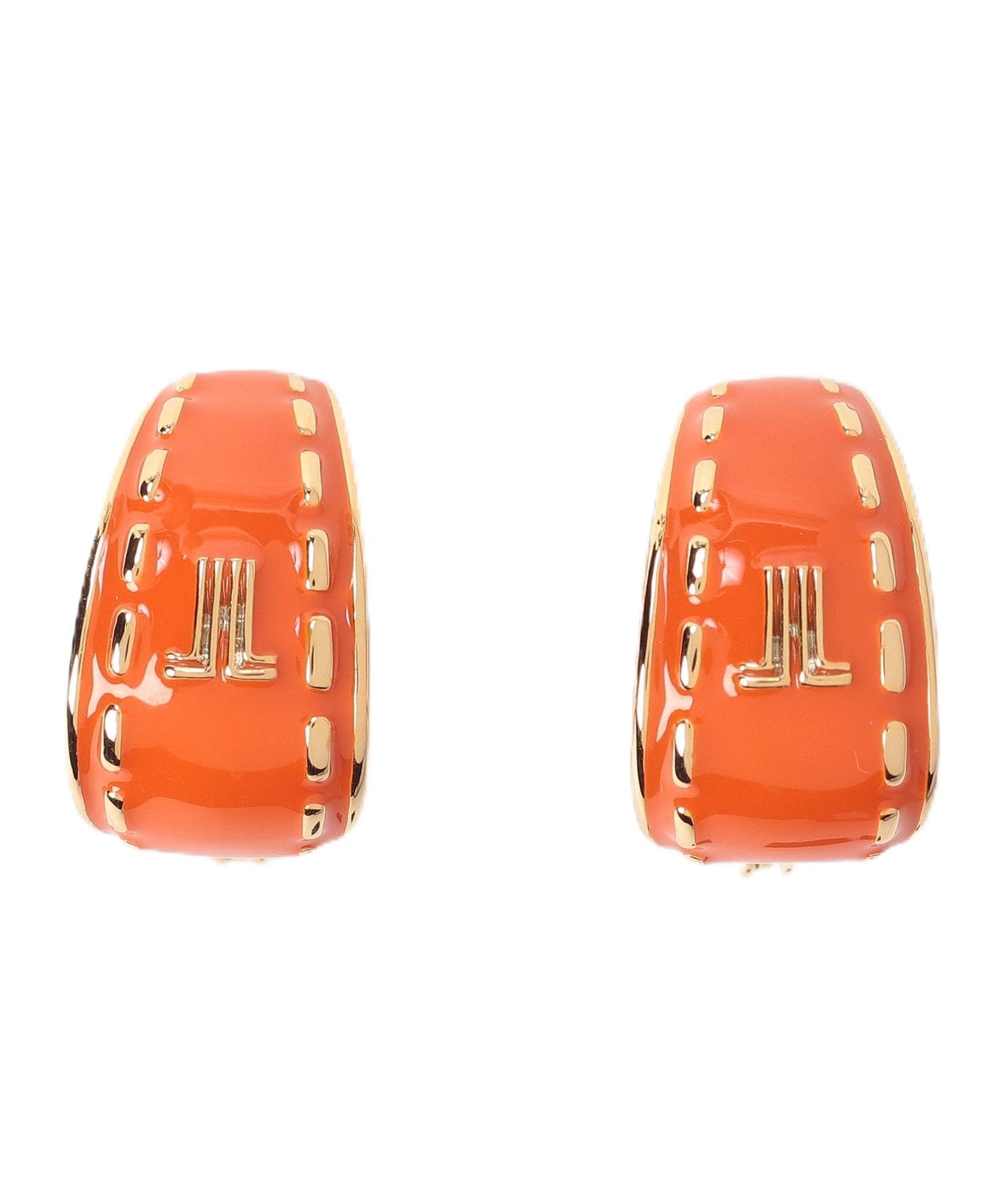 

en Marine Stitch Earrings [Lanvin Bleu] оранжевый