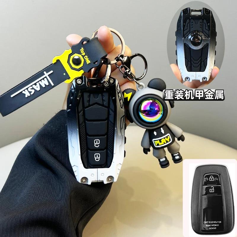 bsqrw5 Car Remote Key Case Cover for Toyota GR RAV4 Crown Hilux Fortuner Corolla SE 2023 Camry Yaris Land Cruiser Prado Venza Accessory