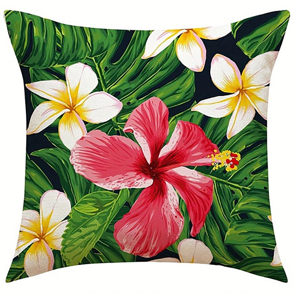 Exotic Floral Patterned PillowcaseSuitable for Sofa Car Bedroom Decorative Cushion Cover Pillow Cover