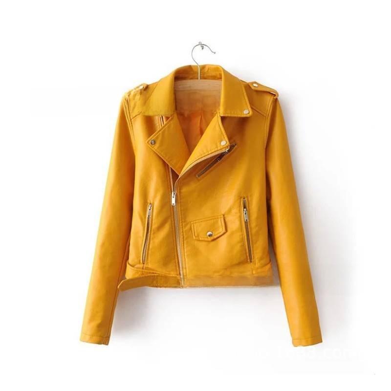 Crossborder 2025 Womens Punk Leather Jacket With Pu Splicing For Streetwear Fashion