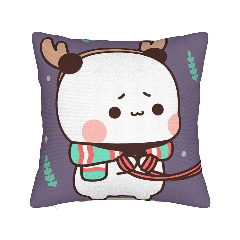 Bubu and Dudu Pillowcase Doublesided Printing Cushion Cover Decorations Merry Christmas Pillow Case Cover Seat Zippered