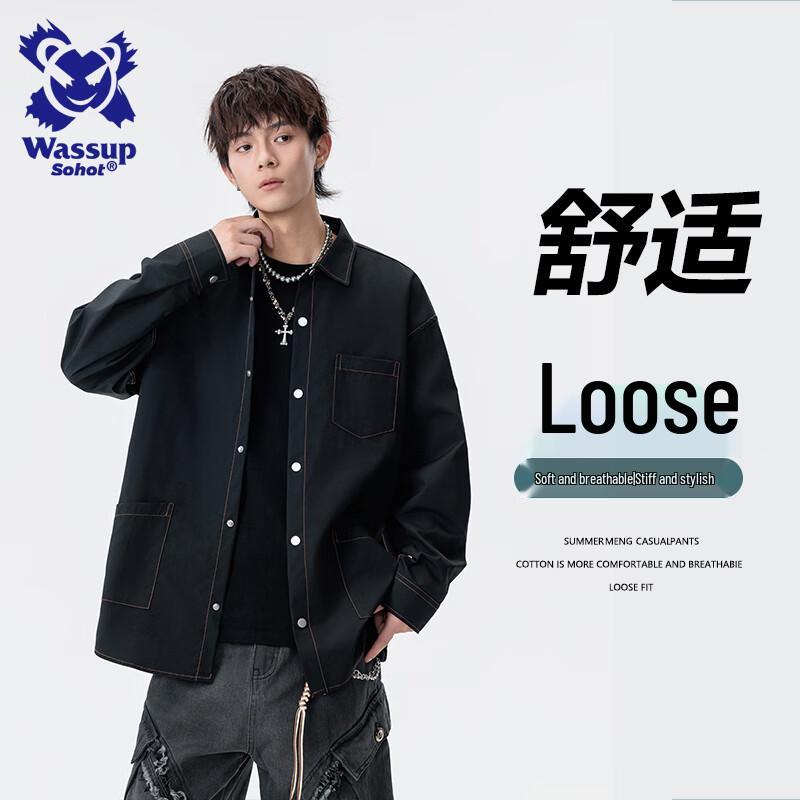 

Wassup Sohot Men s Casual Long Sleeve Work Shirt 3XL