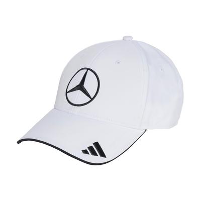 Adidas Mercedes AMG Petronas Formel 1 Team Baseballkappe, Leichtes Metallabzeichen, RF972, Herren, Weiß/Schwarz (JW6270)
