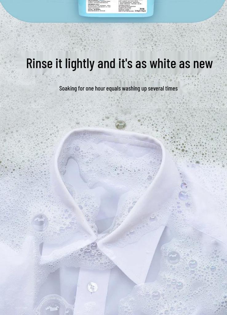 Effervescent Salt Stain Remover: 5 Lb Pack for Whitening and De-Yellowing White Clothes