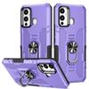 KEYSION Shockproof Armor Case for Infinix Hot 12 Play NFC 12i Hot 11 10 9 Play Ring Stand Phone Back Cover for Infinix Smart 5