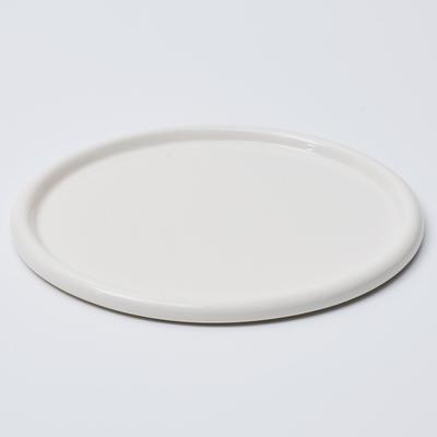 LASSIETTE NUBE Ceramic Large Round Plate Dishwasher Safe Yellow, White