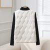 New autumn and winter light down vest women's short coat with vest inside white duck down crew neck vest tide