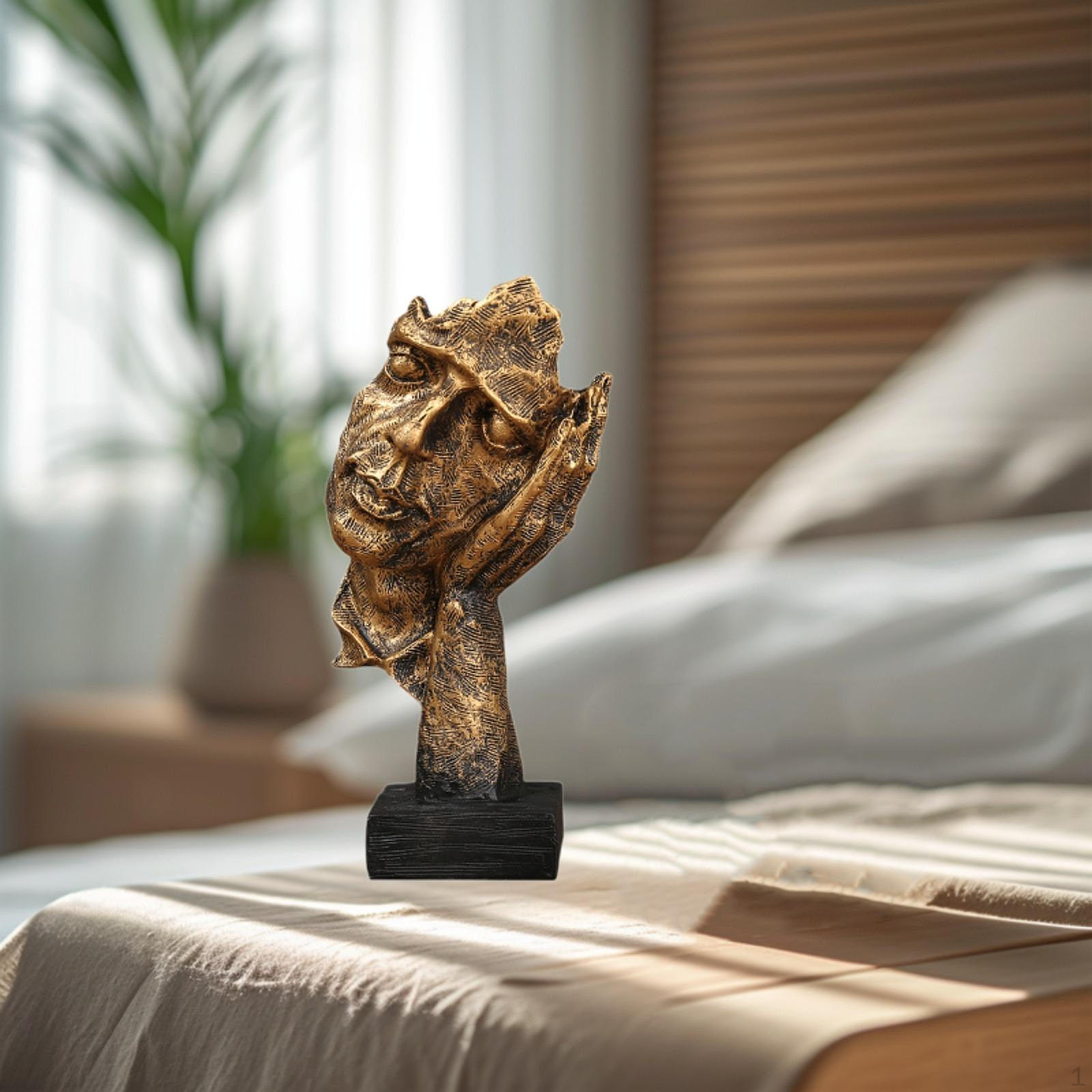 

Абстрактная скульптура лица Элегантный акцент домашнего декора