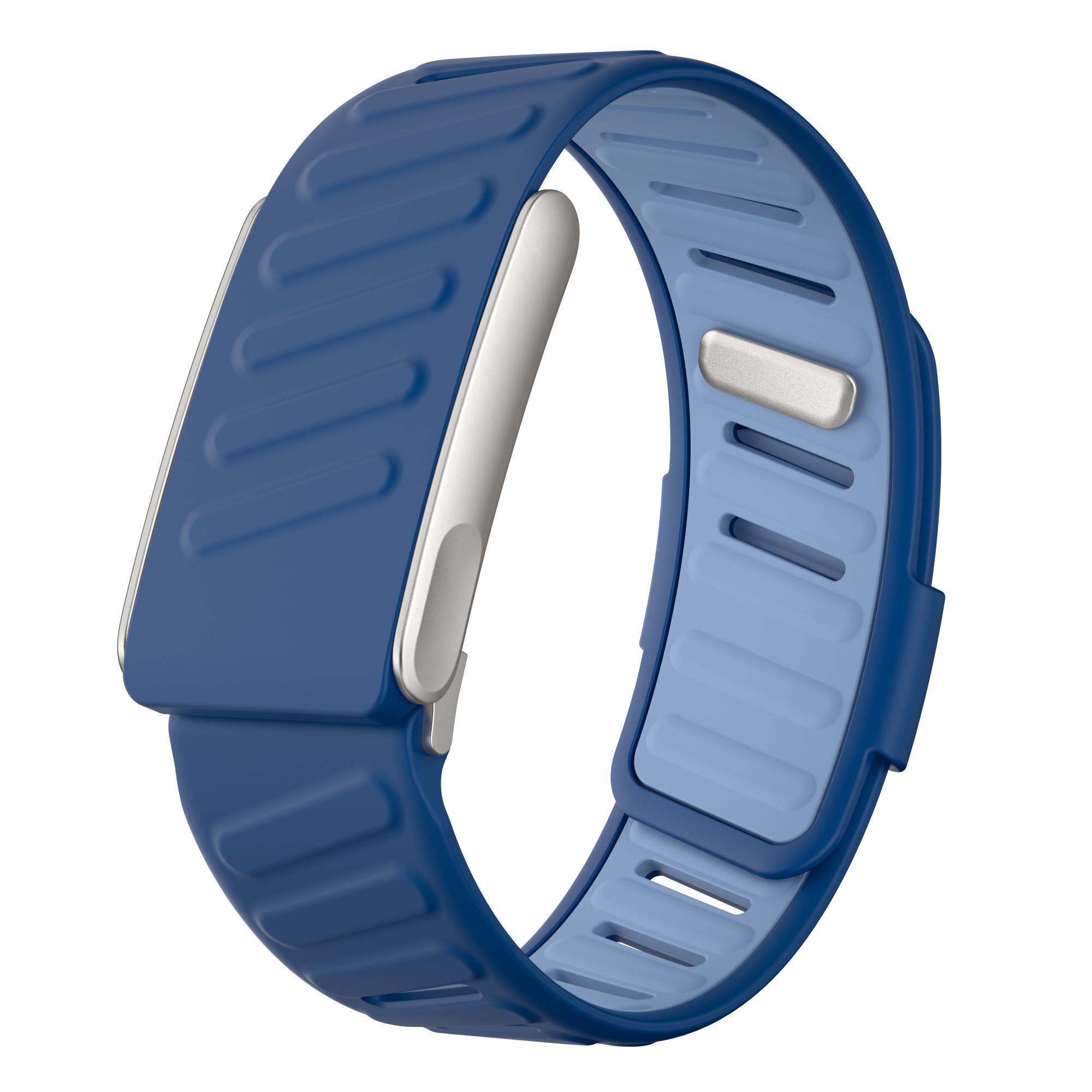 

For WHOOP LIFE Replacement Strap Dual Color Design Silicone Watch Band Dark Blue/Baby Blue