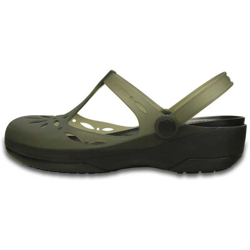 Crocs Carlie Minimalist Casual Jelly Soft Sole Sandals Women's Black