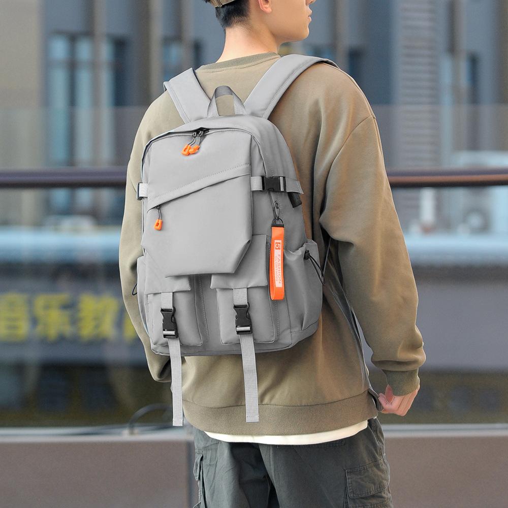 

Business Men s Backpack Casual Men s Going Out Travel Computer Bag Tooling Wind Anti-splashing Large Capacity Bag сірий колір