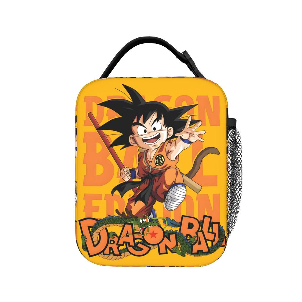 DBZ Gohan Super Sayan Insulated Lunch Bags Cooler Bag Reusable,Meal Container  Portable Tote Lunch Box Girl Boy Beach  Outdoor