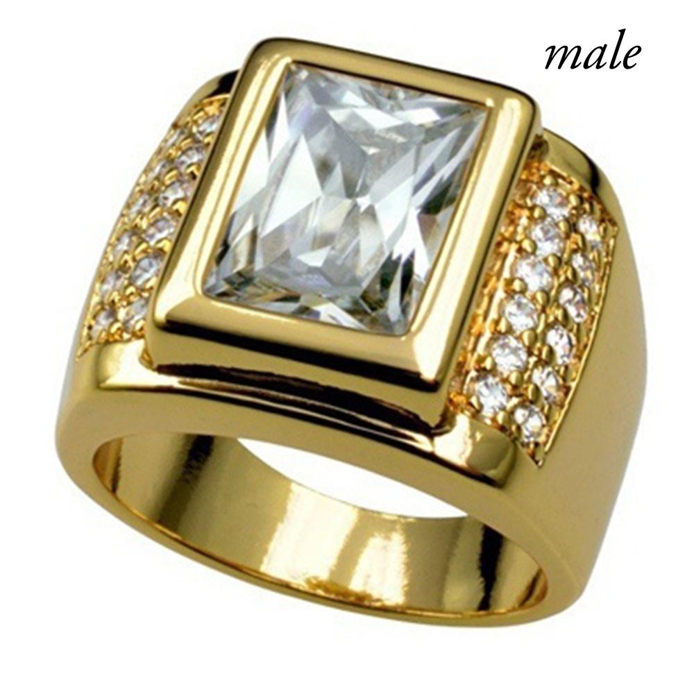 

Роскошные белые стразы, инкрустация, кольца для влюбленных, очаровательные мужские и женские обручальные кольца, ювелирные изделия Men-6