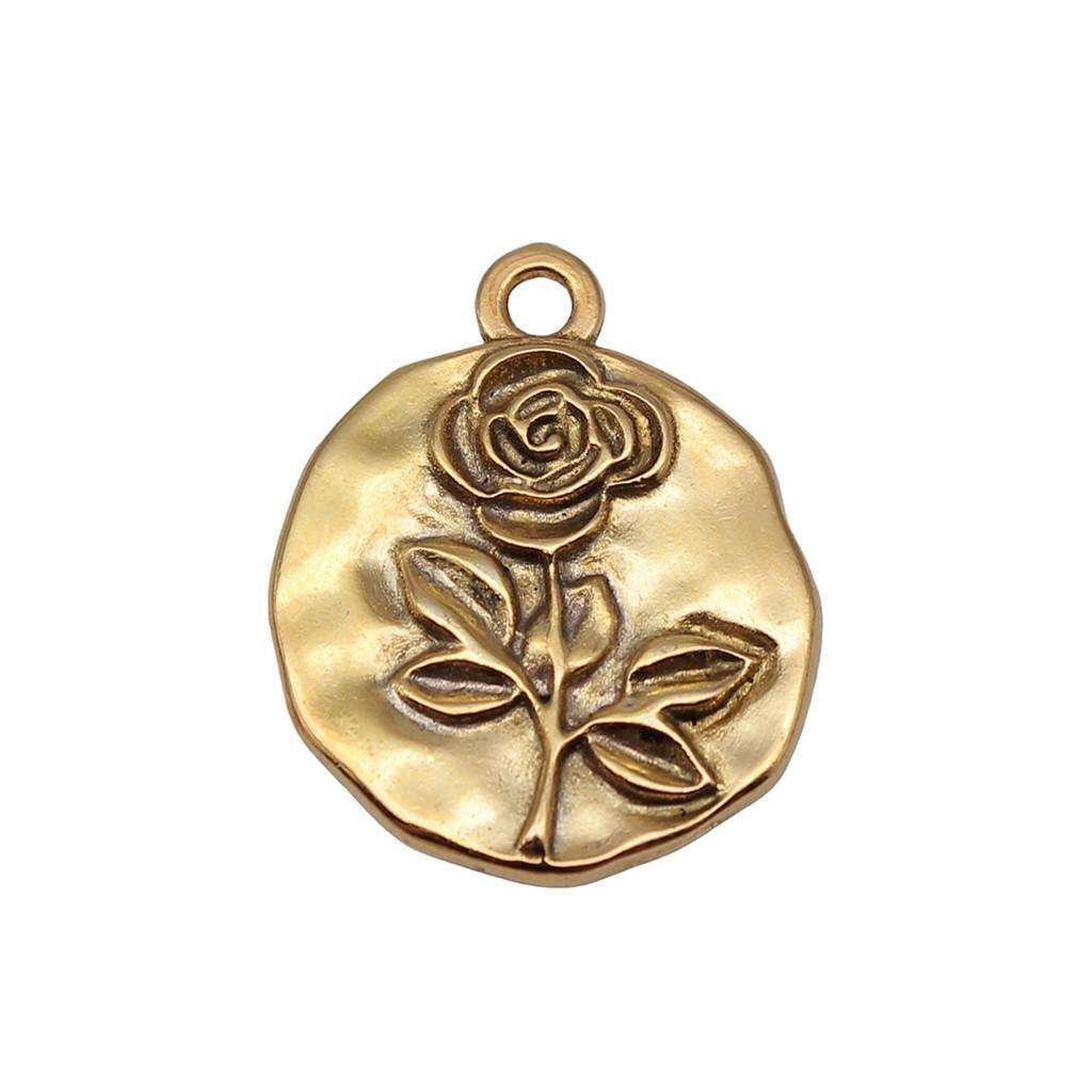 Charms Rose Lotus Pendants Wedding Jewelry Findings QC107