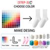 Custom Logo Winter Sports Compression Socks Stockings Long Tube Warm Socks for Running Cycling Football Logo Socks
