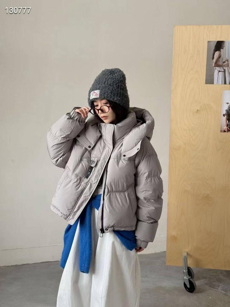 Dopamine small scissors small man hooded down jacket women's winter new loose age-reducing bread jacket