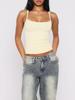 European Style Sleeveless Lace Trim Camisole - Slim Fit for a Flattering Look