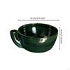 Drain Bowl Slotted Spout Layered Texture Dark Green