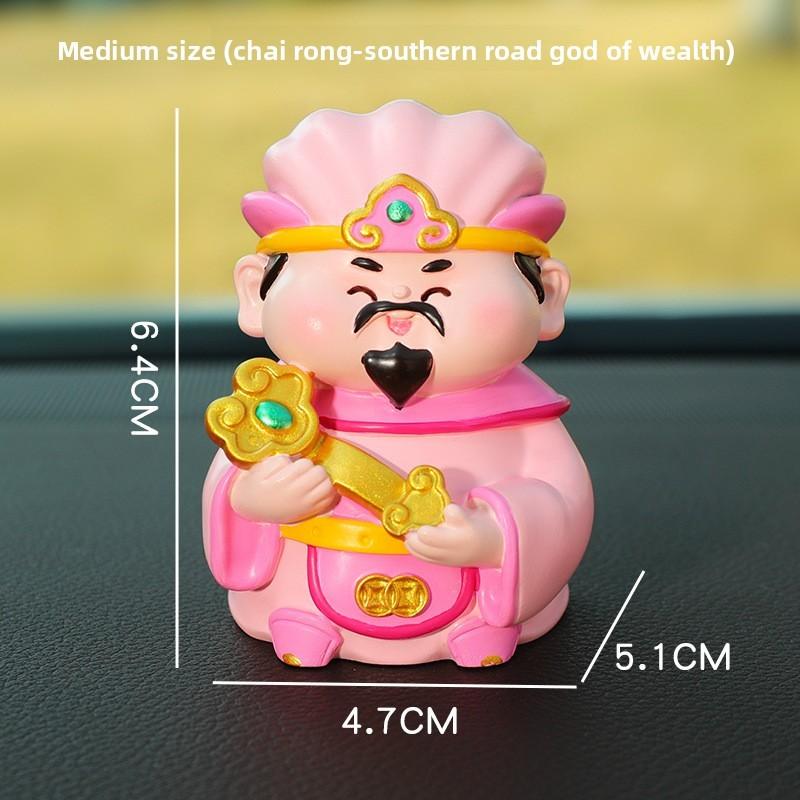 Traditionelle Fünf Gott des Reichtums Auto Dekoration Harz Kleine Figur Haus Büro Ornament