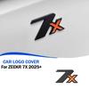 For ZEEKR 7X 2024+ Tailgate Logo Decoration Stickers Metal Material Lettering Styling Emblem Exterior Upgrade Car Accessories