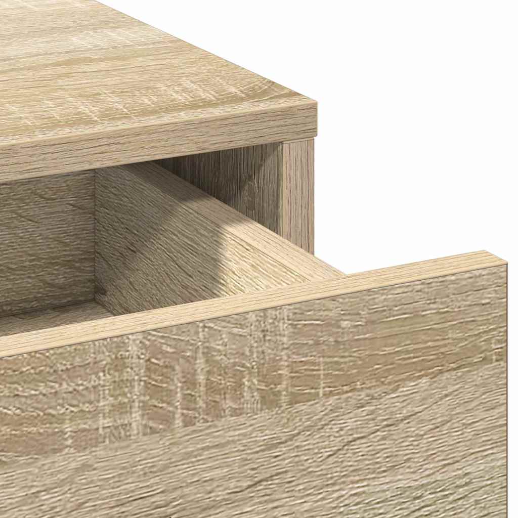 Makeup Table in Sonoma Oak 50 x 41 x 135 cm Engineered Wood