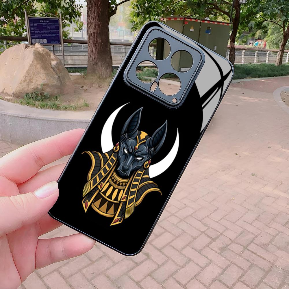 

Anubis Ancient Egyptian God Phone Case for Xiaomi Redmi Note 13 12 11 10 13c 9t 12s 11s 12c Pro glass Cover Redmi Note 13 5G