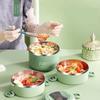 Warm Lunch Box Multilayer Super Long Insulated Lunch Bucket Office Student Stainless Steel Lunch Box Microwave Oven Heating