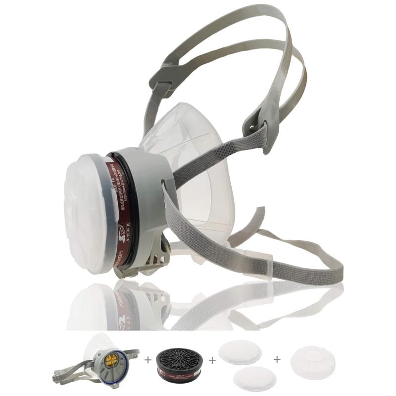 

Респиратор многоразовый полулицевой Маска газовая для покраски распылением Защита органов дыхания Многоцелевой пылезащитный респиратор