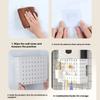 Without Drilling Pipe Cover Wall Mounted ABS Panel Bathroom Kitchen Storage Rack With Strong Adhesive Backing Use