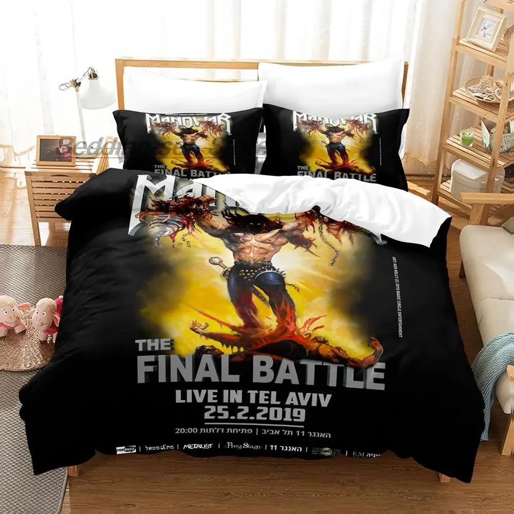 Manowar Bedding Set Single Twin Full Queen King Size Bed Set Aldult Kid Bedroom Duvetcover Sets 3D Print Hip Hop
