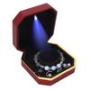 LED Bracelet Storage Box Portable Elegant Jewelry Bracelet Display Case Organizer for Wedding