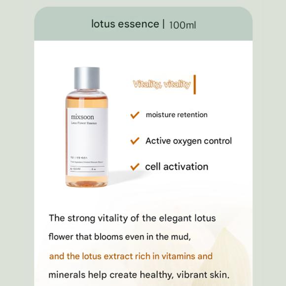 mixsoon Essence Layering Set (Beta-Glucan + Lotus + Red Ginseng)