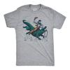 Mens Cowboy Gator Ride Funny T Shirts Sarcastic Graphic Tee for Men