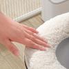Winter Thick Toilet Seat Cushion, Portable Waterproof and Warm, Household Toilet Cover with Zipper Design, Hand Wash Only, Bathroom Accessory