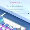 Langtu K1000 Mechanical Keyboard - Blue, Black, Brown, Red, Silver Switches, Esports Gaming for Girls, Office Wired, Custom Transparent Design