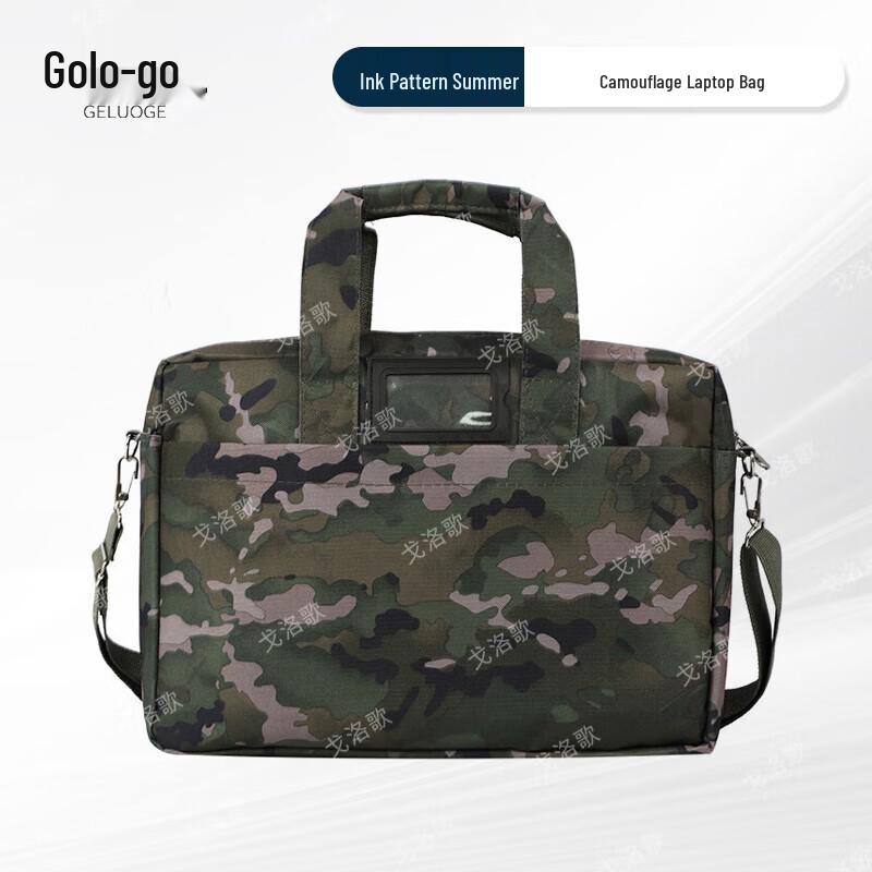 Geluoge Ink Wash Camouflage Laptop Briefcase