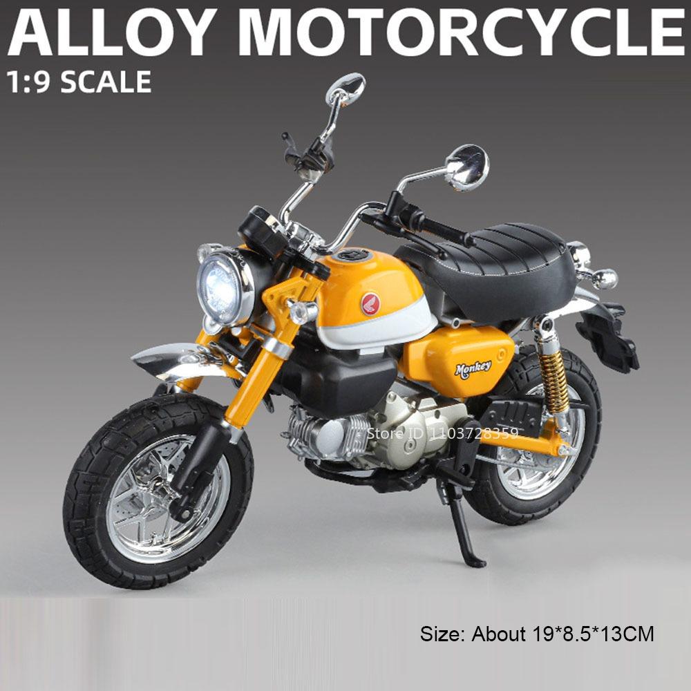 1:9 Honda Cbr1000Rr Little Monkey Toy Model Motorbikes Alloy Diecast Sound Light Shock Absorption Motorcycle Toys For Kids Gifts