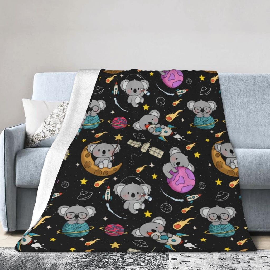 Bohemian Elephant Pattern Digital-printed Polyester Bedroom Velvet Flannel Soft Sofa Cover Blanket Fleece Soft Blankets for Beds