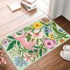 Tropical Pink Leopard Jungle Door Mat, Kitchen Absorbent Carpet, Entrance Non Slip Floor Mat, Home Decoration