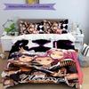 3pcs KPop Demon Hunters12 Cover Set - Personalized Name, HD Printed Bedding with 1 Cover and 2 Pillowcases - Perfect for Home Decor, Easy Care