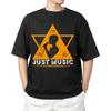 Just Music  T-shirt Men's Women's Tops Tees – Minimalist Music Tee for Singers, Musicians & Fans