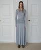 Simeteuligpeosenteu Shirring Jersey Maxi Dress / Melange Gray